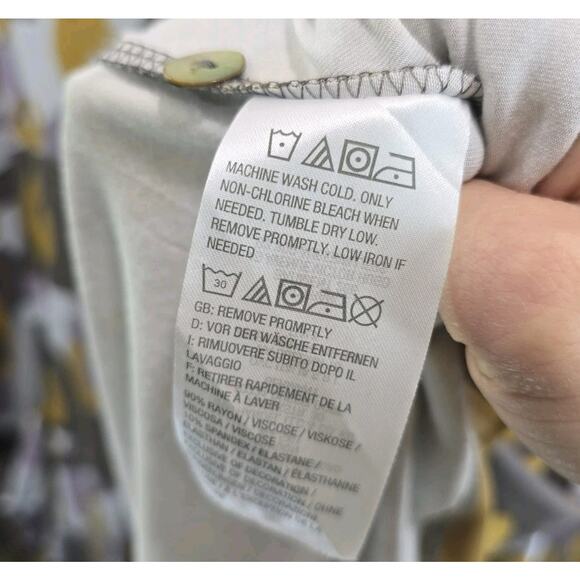 Logo by Lori Goldstein Shirt Womens 1X Purple Long Sleeve Flowy Pocket Cardigan - Picture 9 of 13